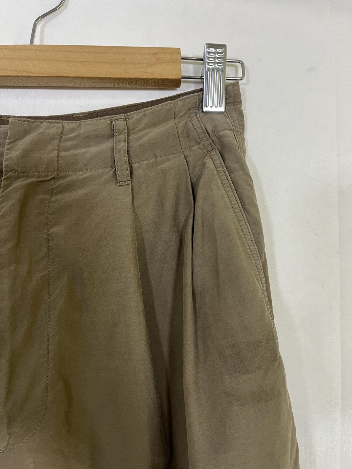 Auralee AURALEE HIGH WAIST DOUBLE PLEATED WIDE LEG PANT Size 26" / US 2 / IT 38 - 3 Thumbnail