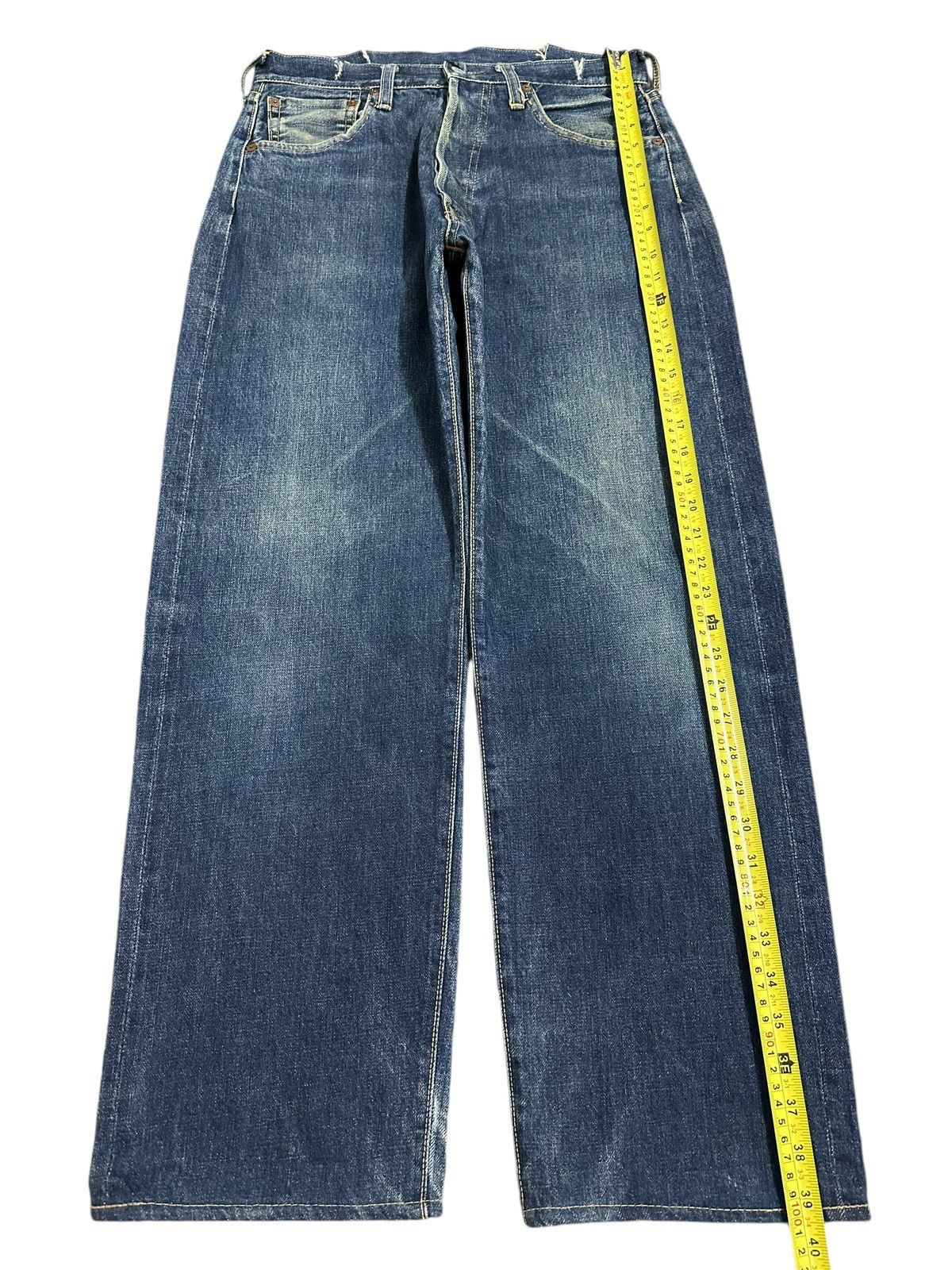 Evisu Vintage 80s Usa Evis Selvedge Faded Wash Style Baggy Jeans Size US 30 / EU 46 - 21 Thumbnail