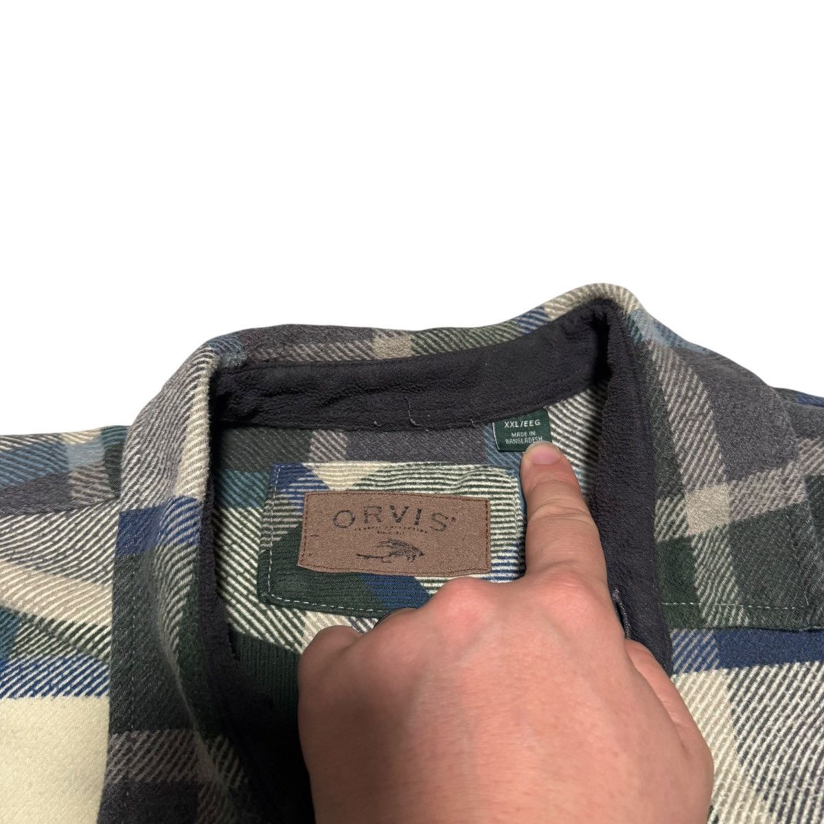 Orvis Orvis Flannel Heavyweight Plaid Button Down Shirt Men's 2XL Size US XXL / EU 58 / 5 - 8 Thumbnail