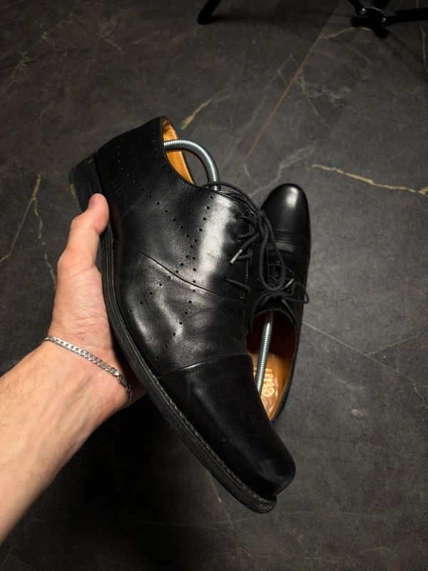 Paraboot Paraboot Black Leather Suit Boots Shoes Elegant Size US 9 / EU 42 - 2 Thumbnail