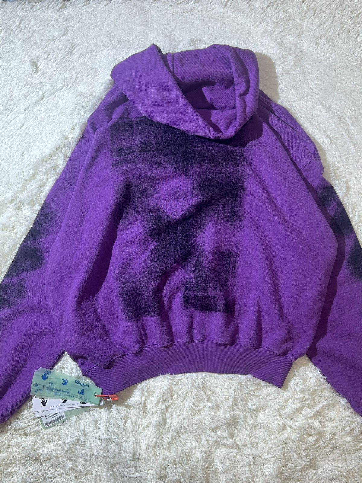 Off-White Off-White Arrows Print Drawstring Purple Hoodie Size US L / EU 52-54 / 3 - 8 Thumbnail