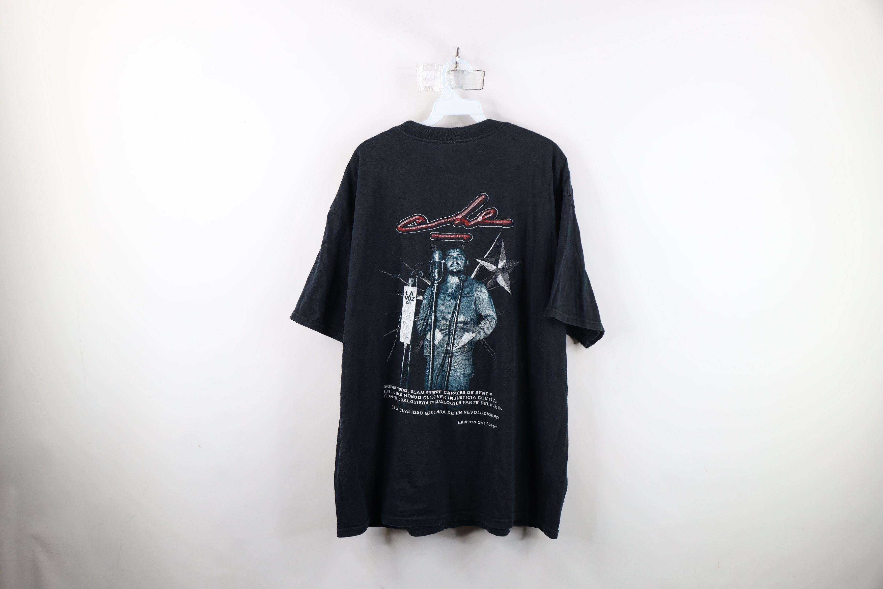 Vintage Vintage Y2K Spell Out Che Guevara Short Sleeve T-Shirt Black Size US XXL / EU 58 / 5 - 13 Thumbnail