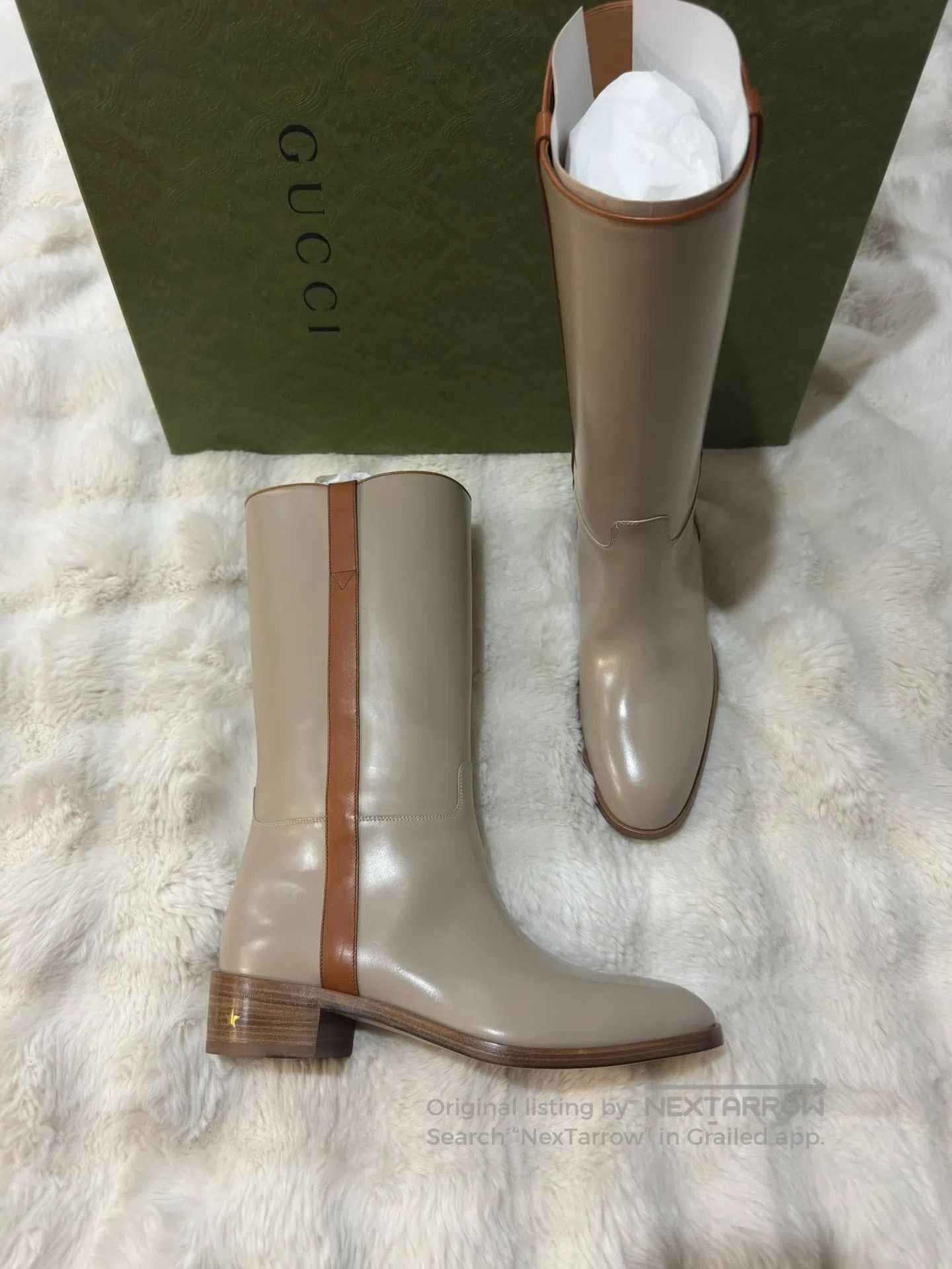 Gucci Guicci Contrasting Men's Long Boots| Size US 10 / EU 43 - 1 Thumbnail