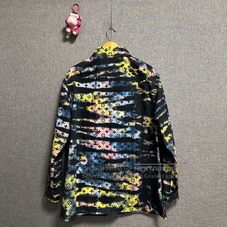 Louis Vuitton Louis Vuitton Colorful laser presbyopic denim shirt Size US M / EU 48-50 / 2 - 2 Thumbnail