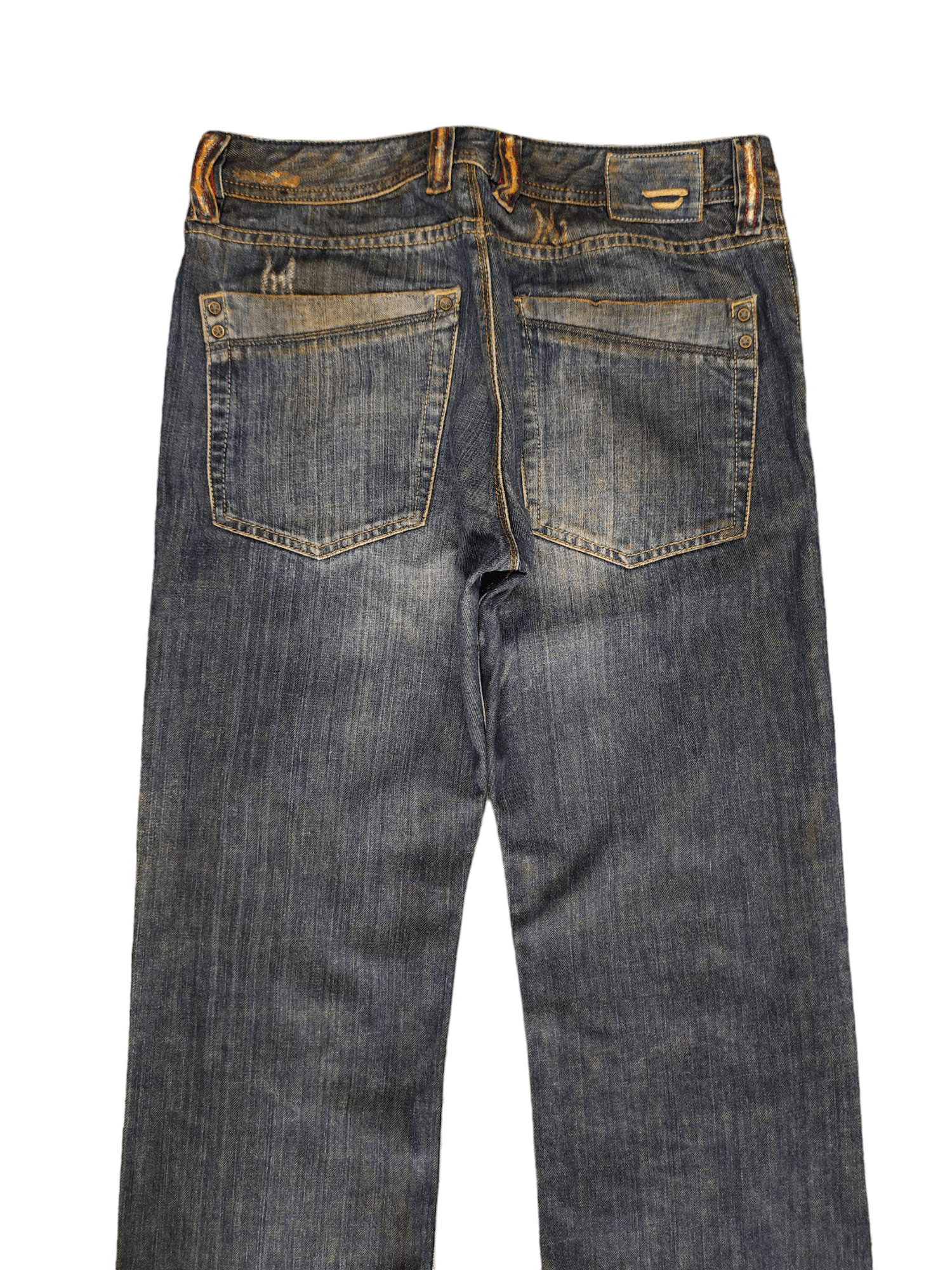 Diesel Vintage Y2k Diesel D Logo Rusty Distress Relaxed Denim Pants Size US 30 / EU 46 - 6 Thumbnail