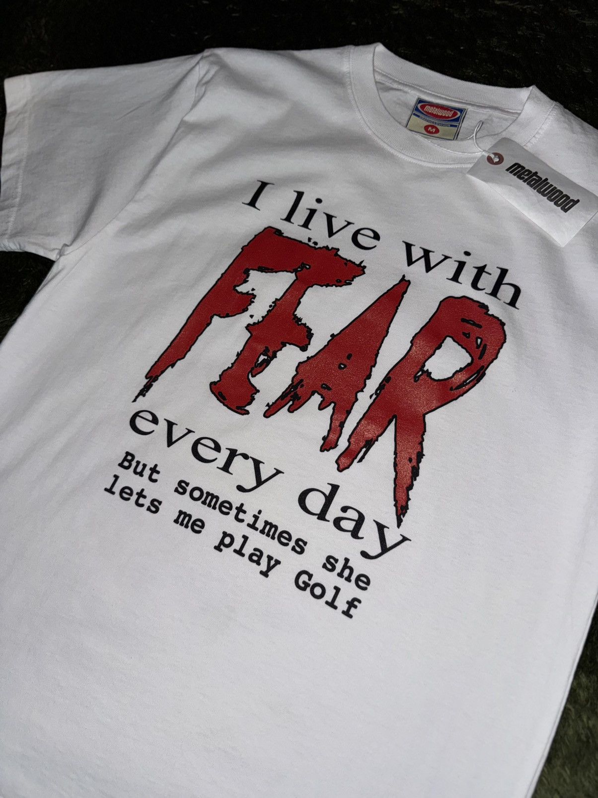 Metalwood Studio [M] Metalwood Studio FEAR Golf T-Shirt (Made in USA) Size US M / EU 48-50 / 2 - 2 Thumbnail