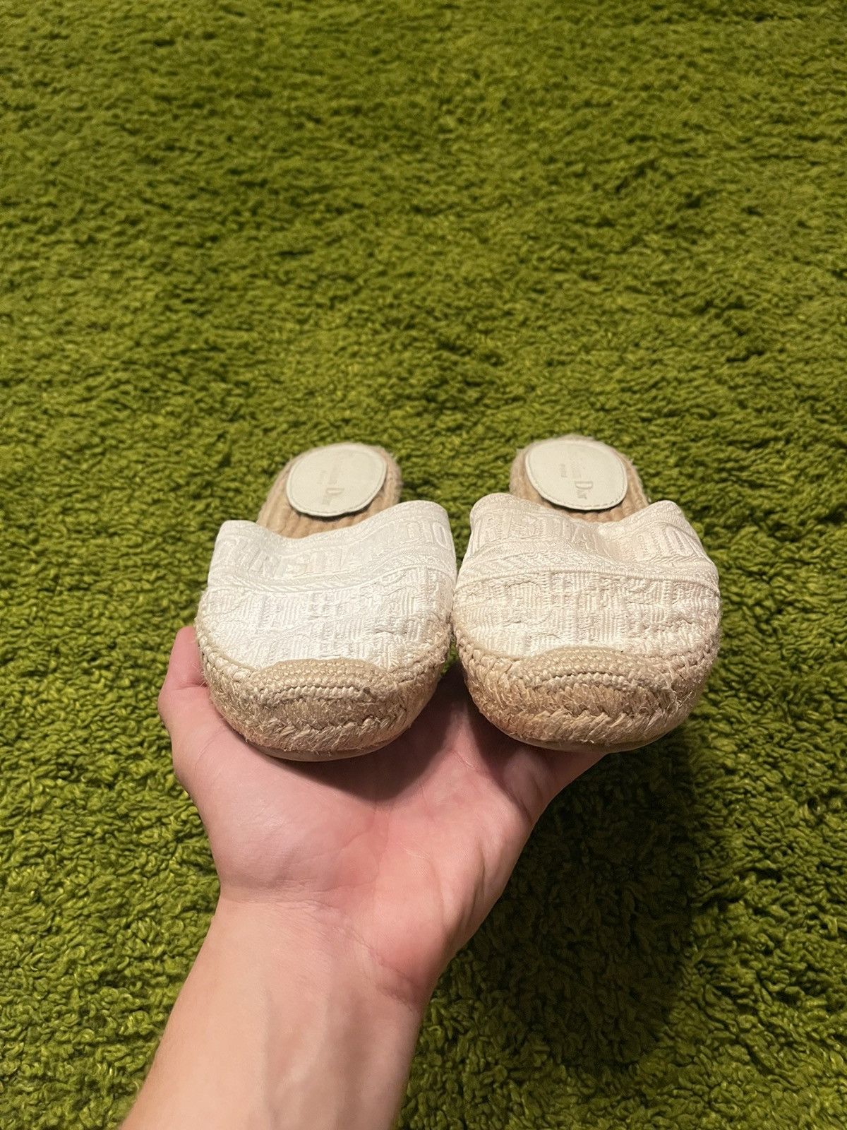 Christian Dior Monsieur × Designer Christian Dior monogram espadrille flats mules Size US 6.5 / IT 36.5 - 2 Thumbnail