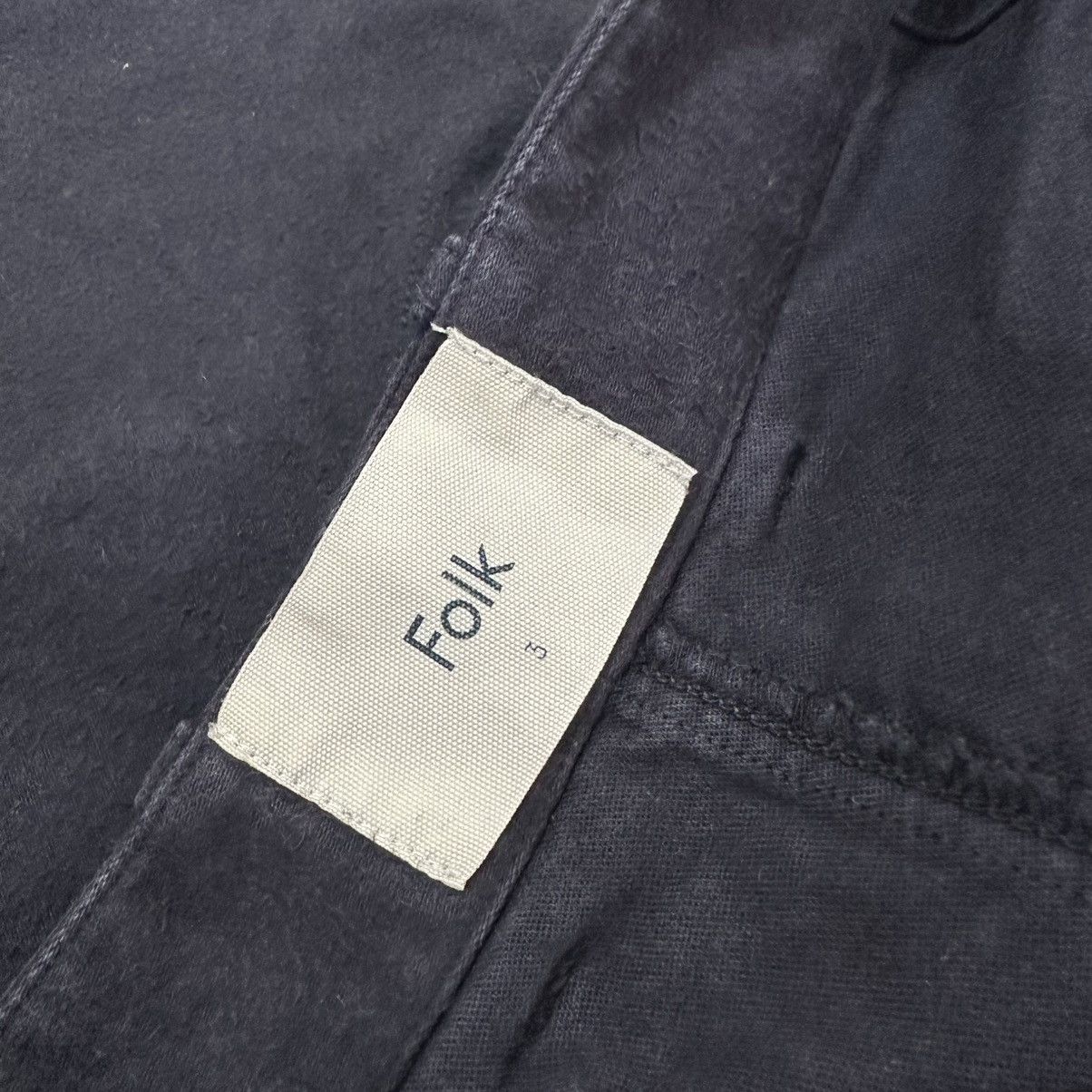 Folk Blue Folk Assembly Cotton-Twill Trousers Size US 32 / EU 48 - 10 Thumbnail