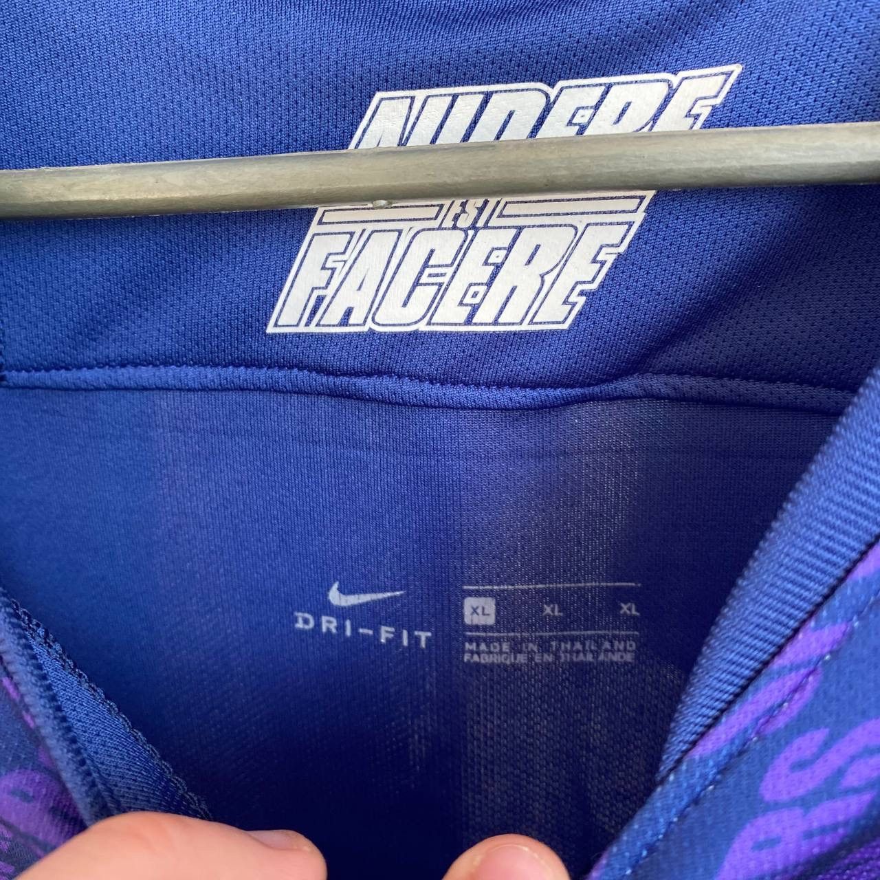 Nike × Vintage Mens Nike FC Tottenham AIA rare purple soccer jersey Size US XL / EU 56 / 4 - 7 Thumbnail