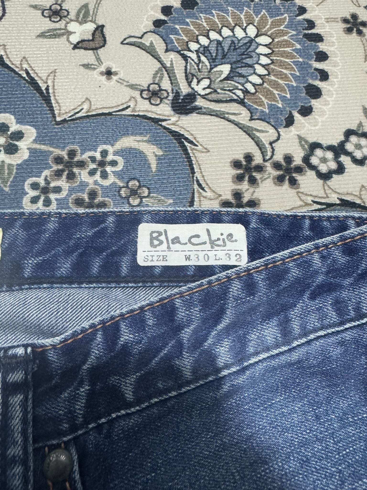 Japanese Brand × Jimmy Taverniti Jimmy Taverniti Blackie Studded Patchwork Jeans Size US 30 / EU 46 - 5 Thumbnail