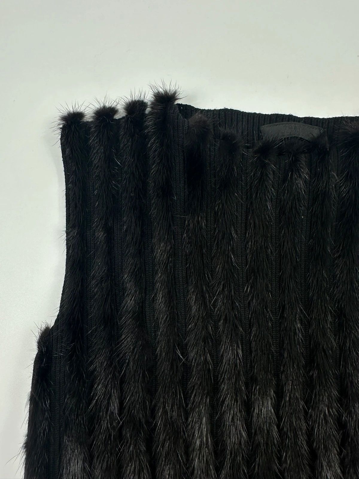 Prada Prada Milano FW97-98 Black Mink Fur & Wool Tank Top Vest Size US S / EU 44-46 / 1 - 5 Thumbnail