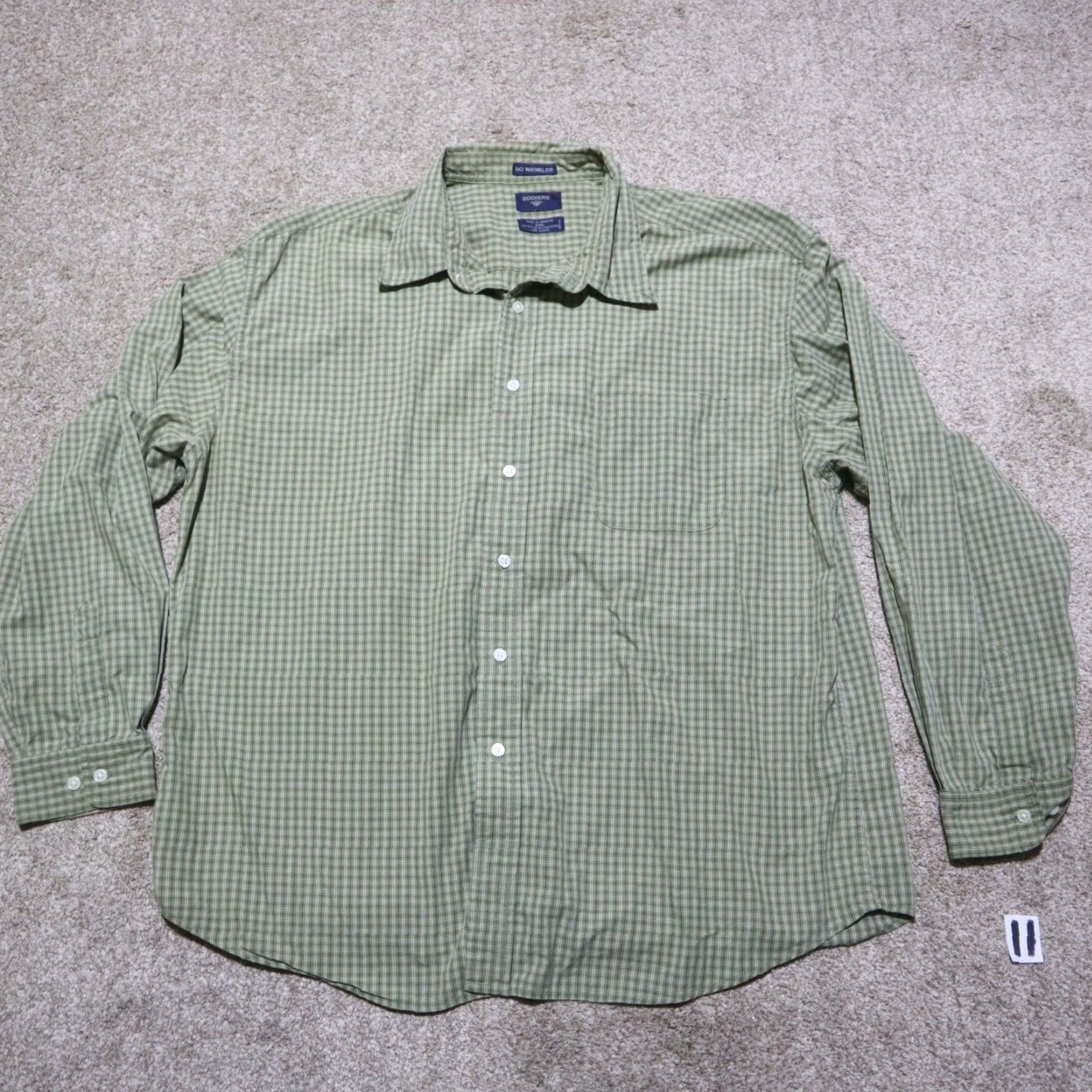 Dockers VINTAGE Dockers Men's Long Sleeve Plaid Cotton Shirt Size 2XL Green Classic Size US XXL / EU 58 / 5 - 2 Thumbnail
