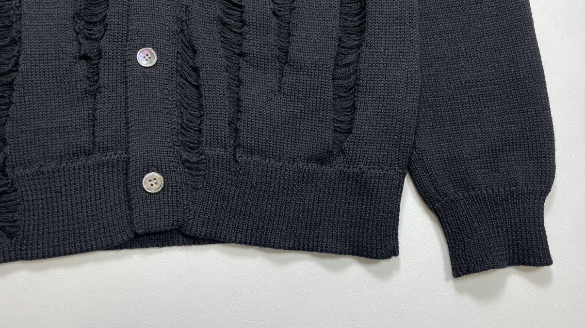 Comme des Garcons Homme Deux A/W 18 ‘Destroyed Detail’ Black Cardigan Size US M / EU 48-50 / 2 - 11 Thumbnail