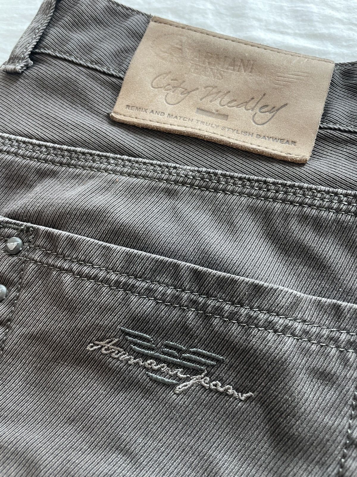Emporio Armani Emporio Armani Brown Jeans – City Medley – Made in Italy Size US 34 / EU 50 - 4 Thumbnail