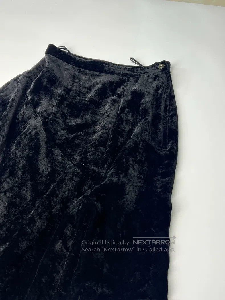 Comme des Garcons Comme Des Garcons size S Asymmetrical velvet skirt Size 23" - 3 Thumbnail