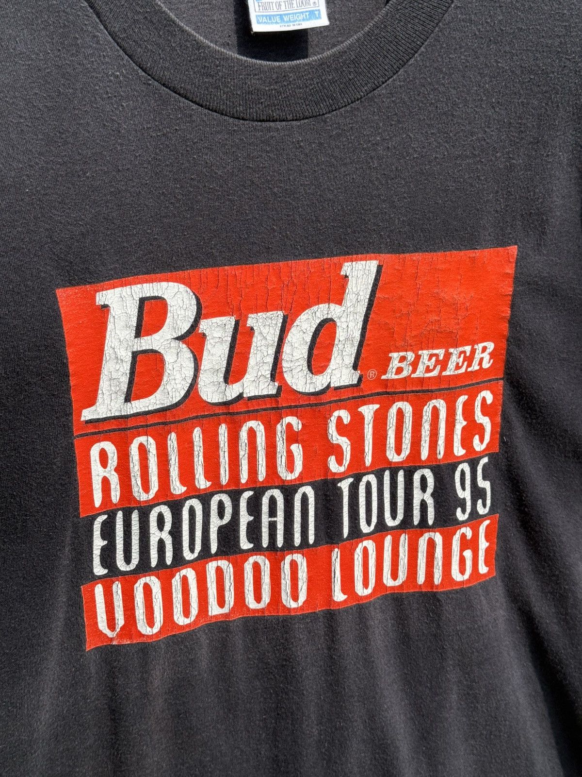 Vintage 💥Vintage Bud Beer Rolling Stones 1995 Band Tee T-Shirt Size US XL / EU 56 / 4 - 3 Thumbnail