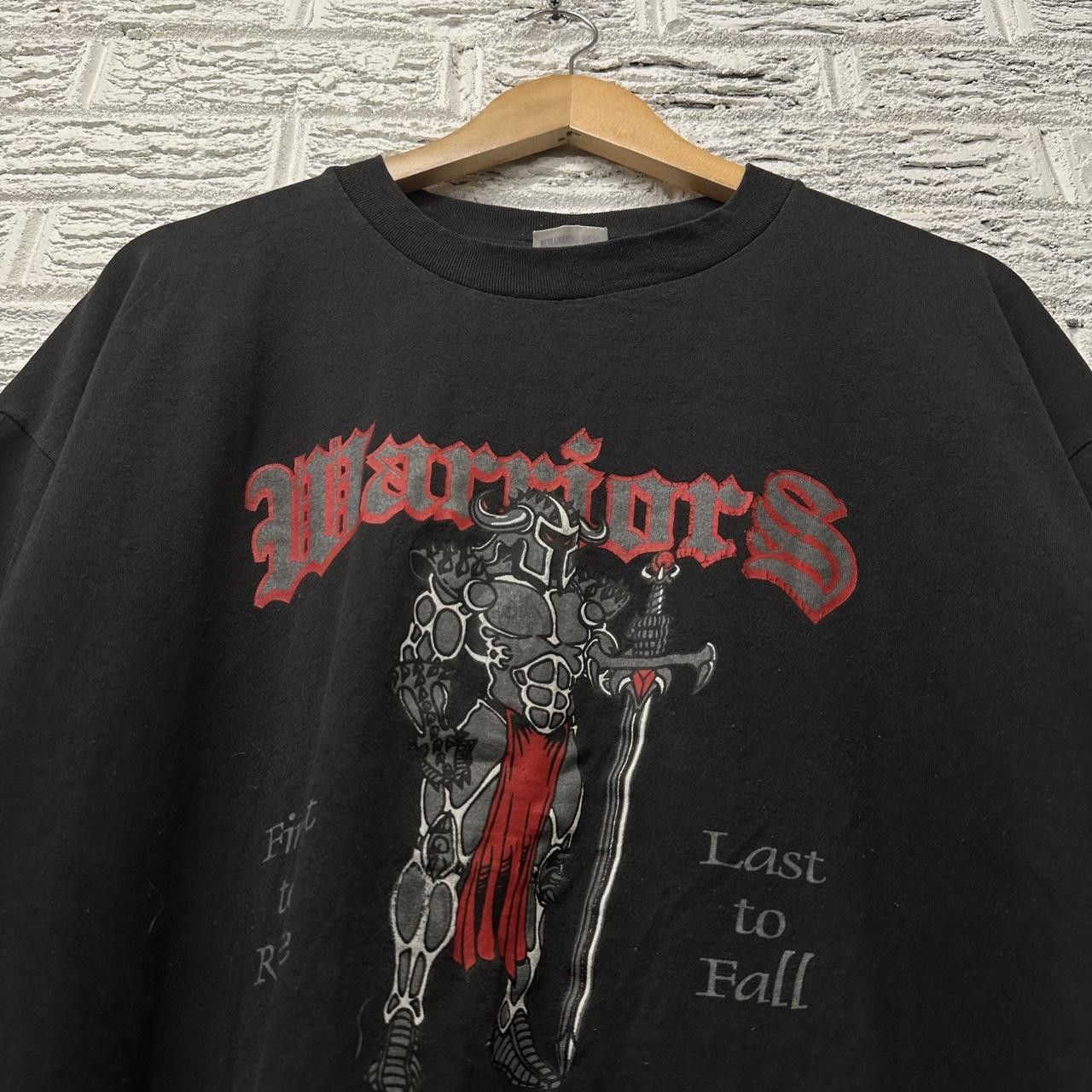 Vintage Vintage Single Stitch Warrior Knight Shirt XL Size US XL / EU 56 / 4 - 1 Thumbnail