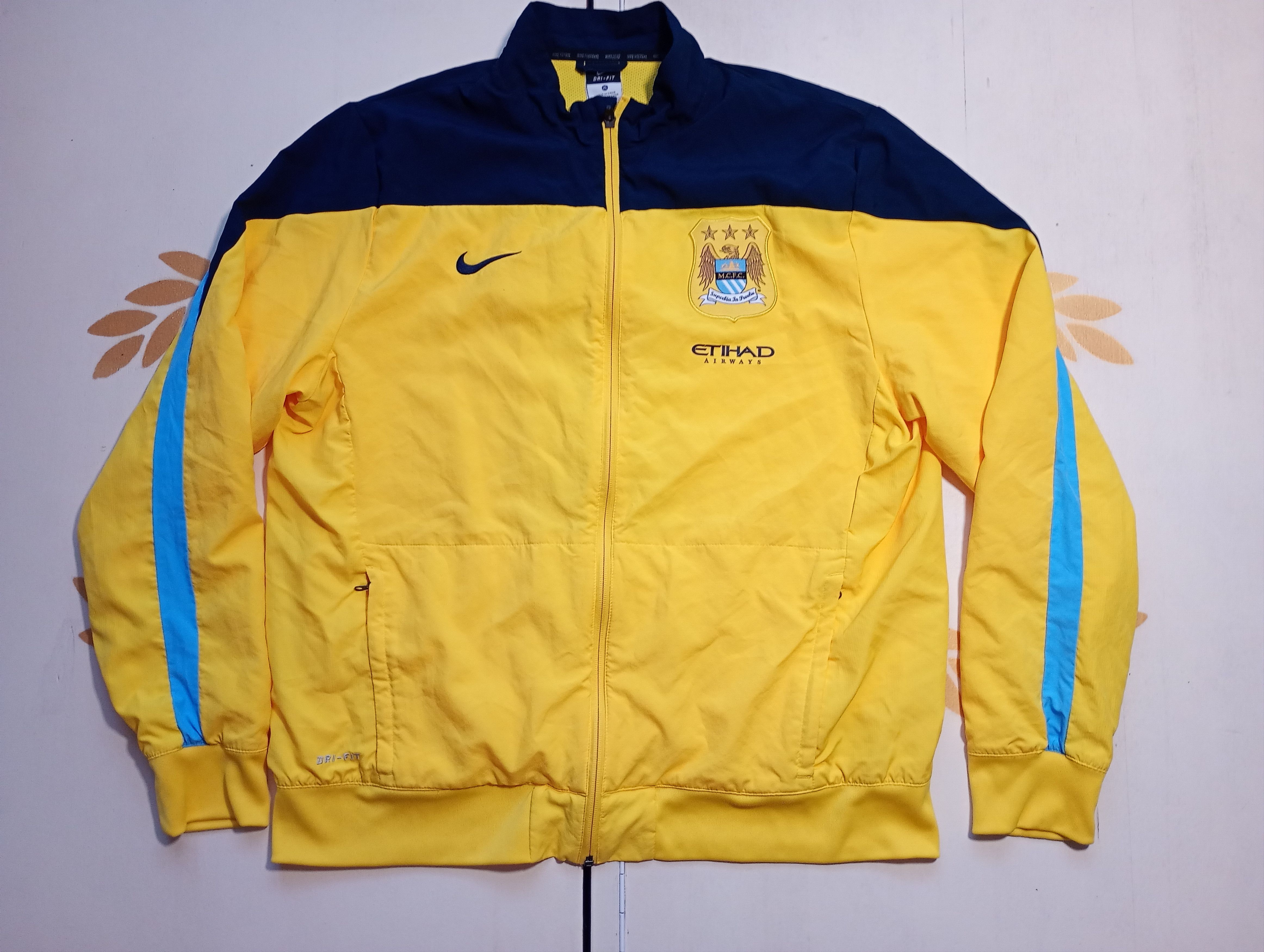 Nike Nike Manchester City Track Top Jacket 2014-2015 Size US XL / EU 56 / 4 - 2 Thumbnail