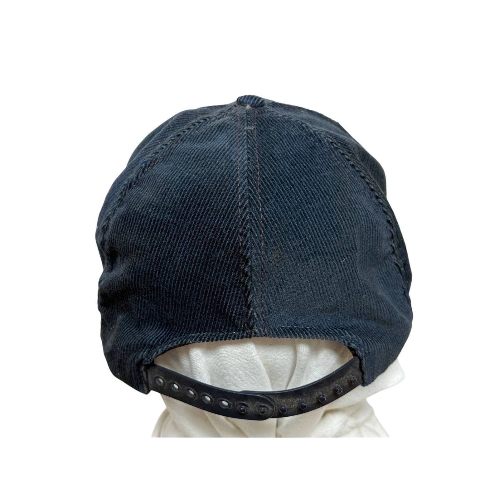 NCAA Vintage 80’s West Virginia Corduroy Snapback Hat Men's Navy Size ONE SIZE - 3 Thumbnail