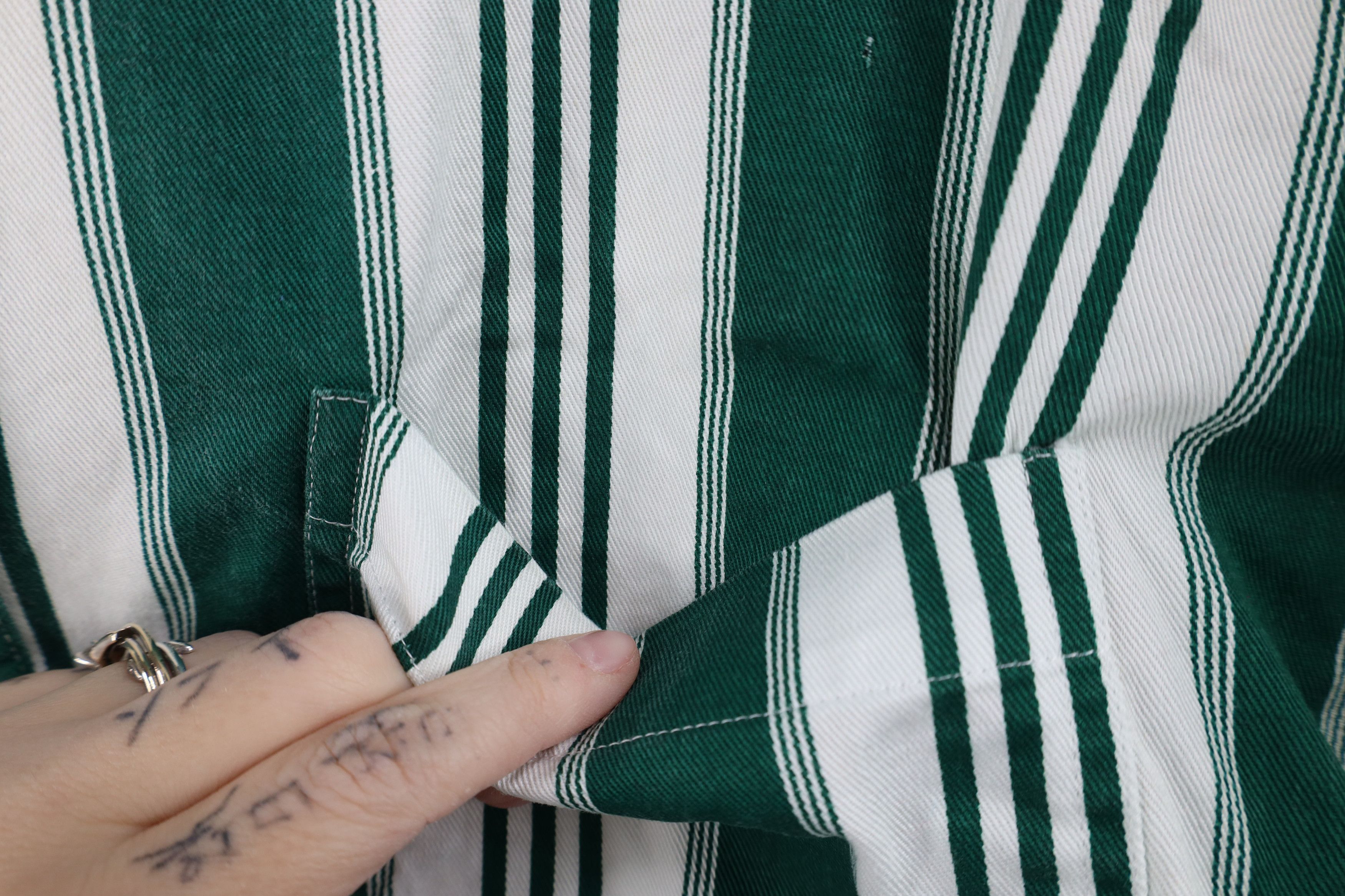 Vintage Vintage 90s Streetwear Striped Collared Button Shirt Size L / US 10 / IT 46 - 5 Thumbnail