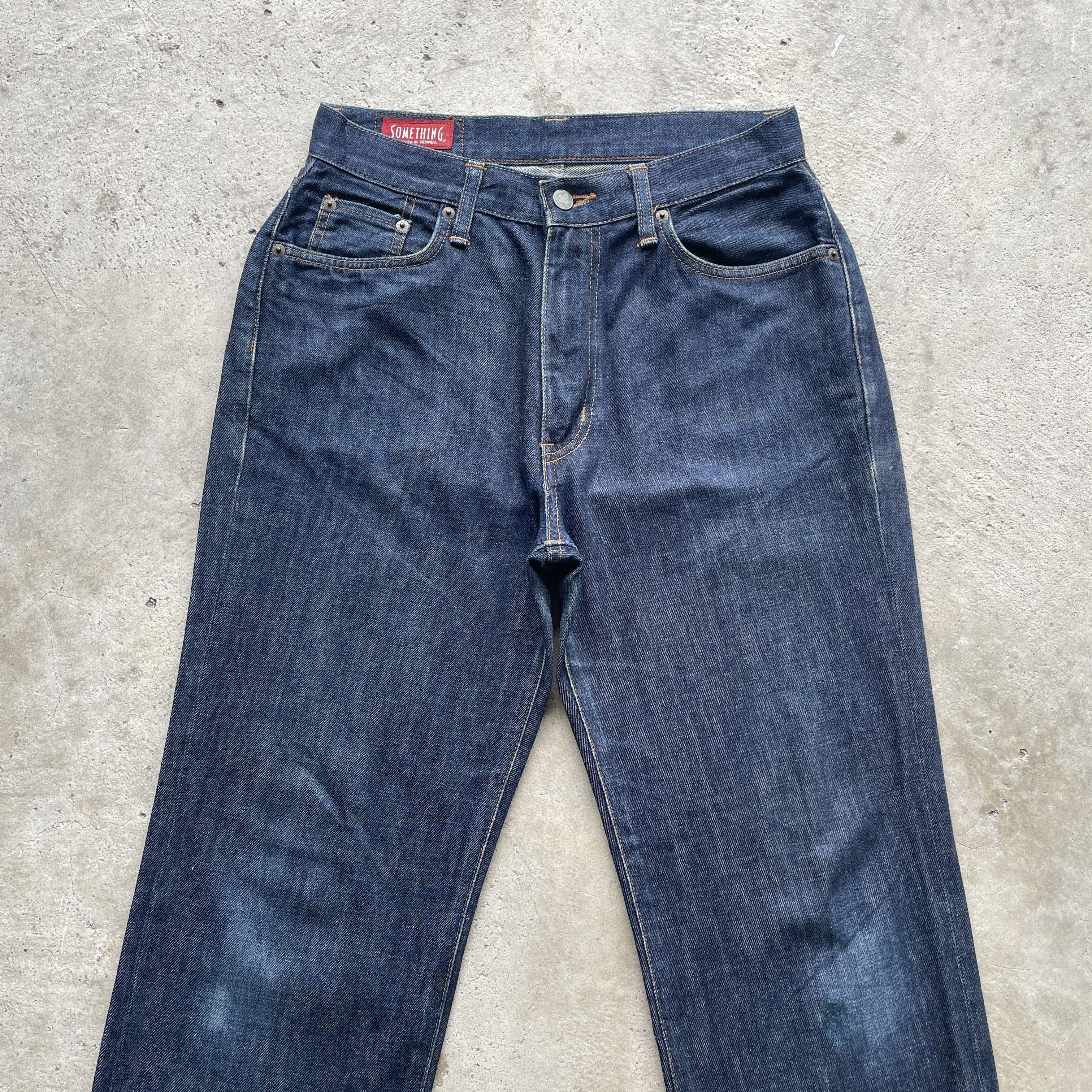 Japanese Brand W30 VINTAGE EDWIN PRODUCT SOMETHING JEANS PANTS BLUE DENIM Size US 30 / EU 46 - 3 Thumbnail