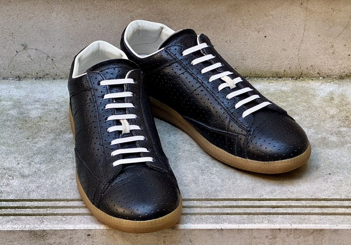 Maison Margiela Maison Margiela Replica perforated black leather Size US 8 / EU 41 - 2 Thumbnail