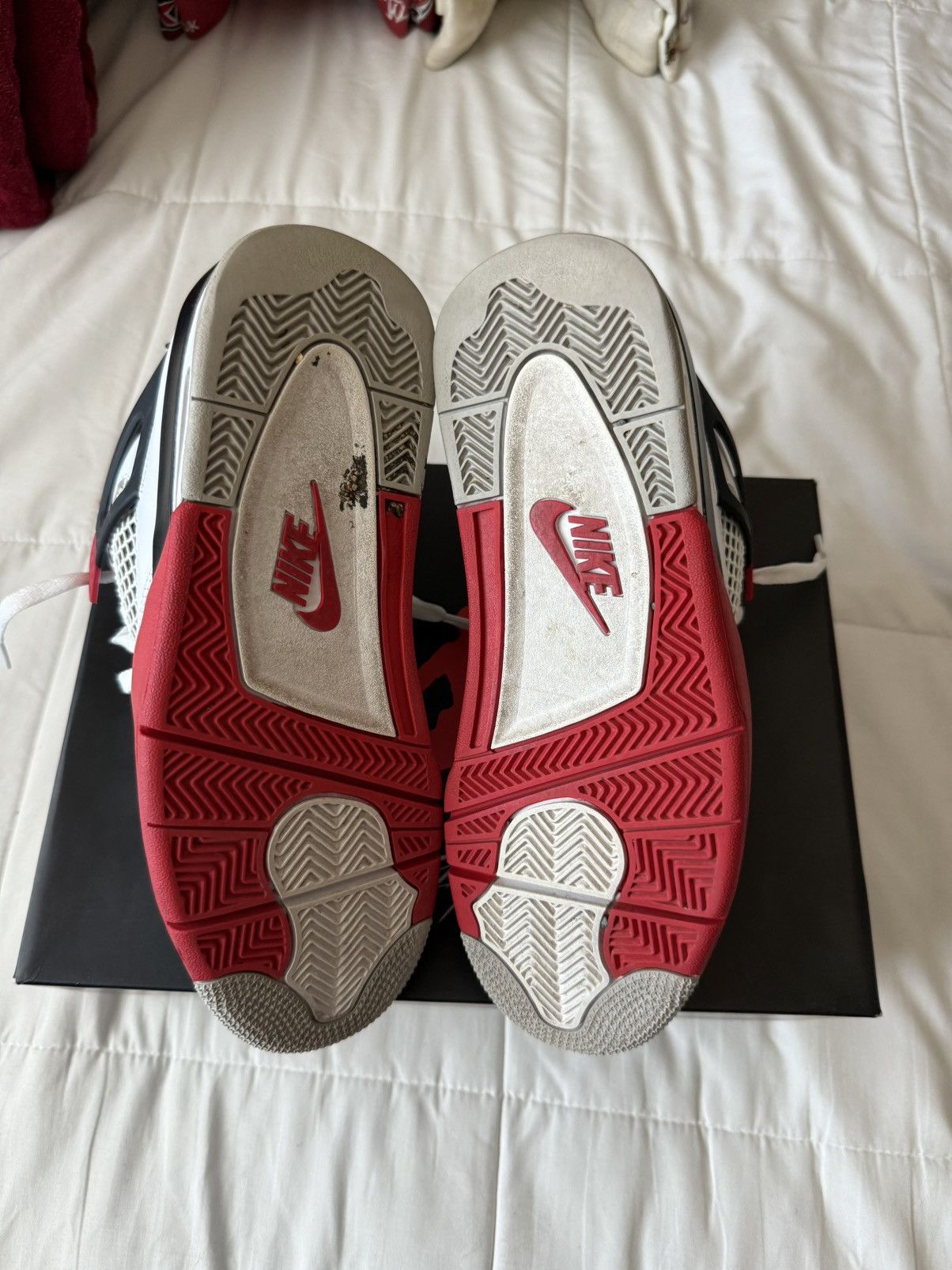 Jordan Brand Air Jordan 4 Retro Fire Red Size 8.5 Men Size US 8.5 / EU 41-42 - 4 Thumbnail