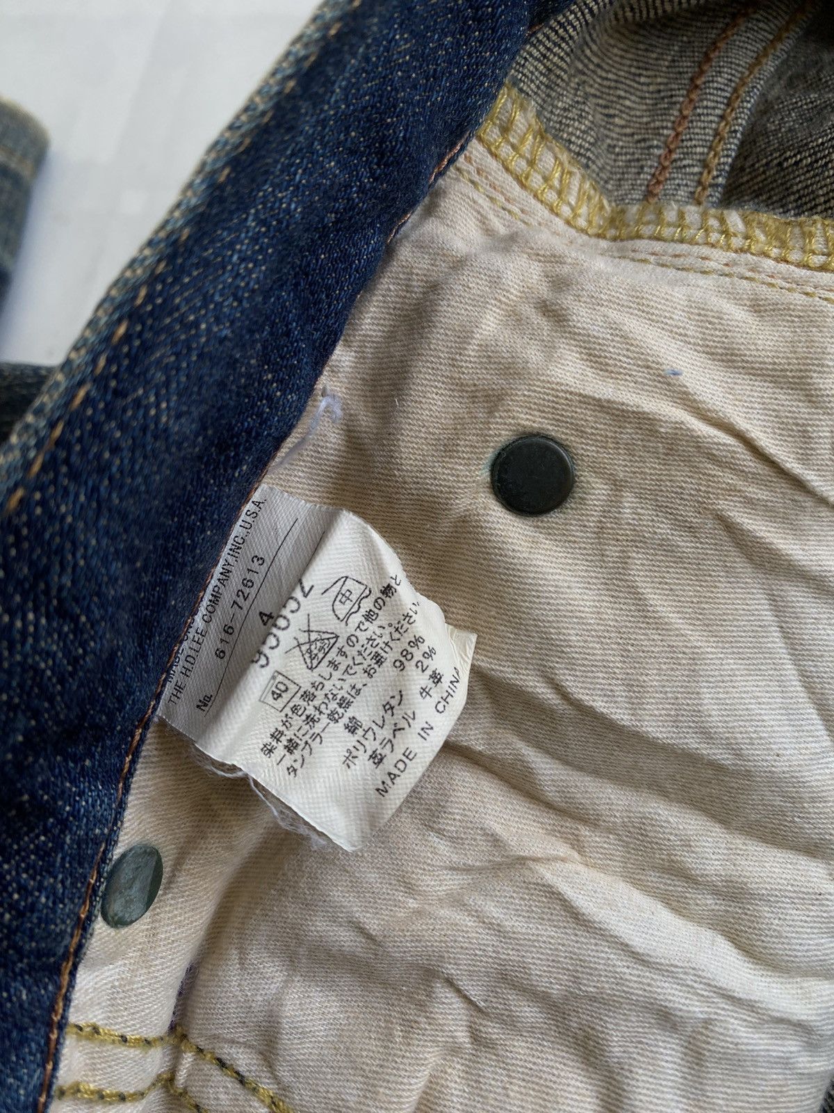 Lee Lee x TK Mixpice Purple Yarn Thrased Denim Size US 34 / EU 50 - 15 Thumbnail