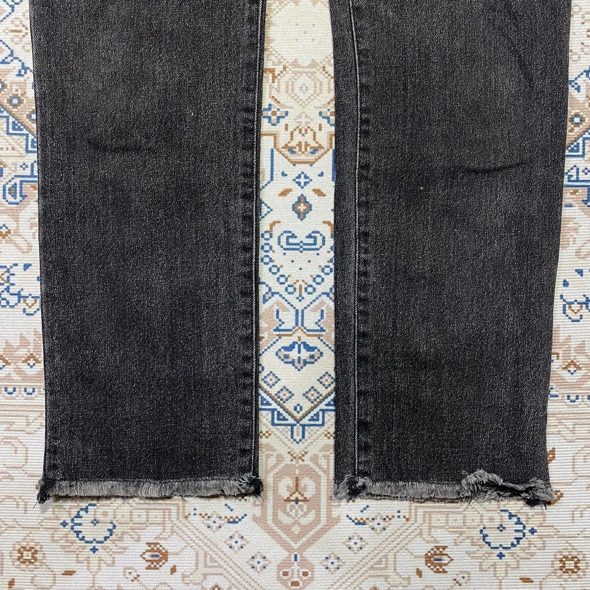 Japanese Brand × Vintage JAPANESE UNFINISHED DENIM LIKE SAINT LAURENT Size US 30 / EU 46 - 5 Thumbnail