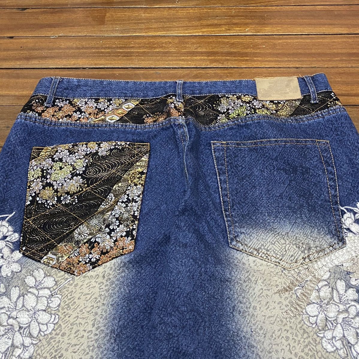 Japanese Brand × Vintage Very Rare Vintage Bukkirabou Sukajan Baggy Jeans 1990s Size US 40 / EU 56 - 4 Thumbnail