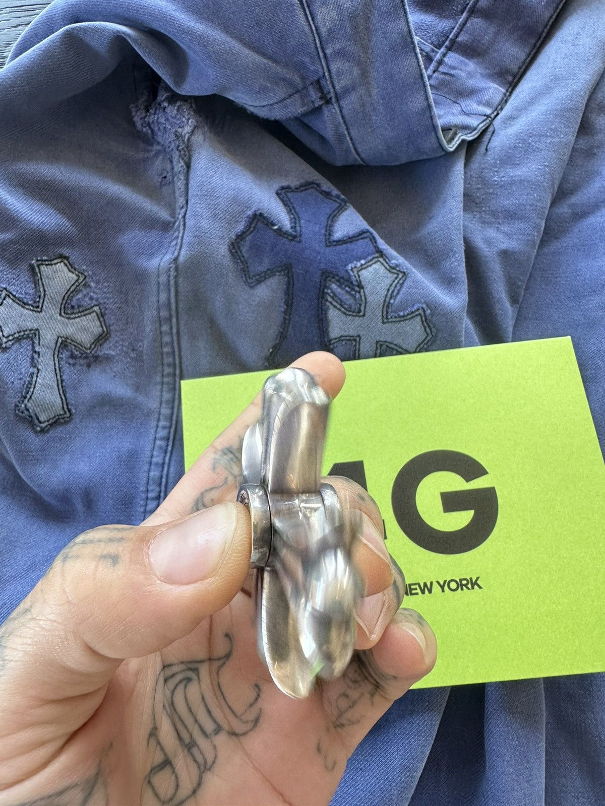 Chrome Hearts Chrome Hearts Cross Plus SOLID SILVER FIDGET SPINNER Size ONE SIZE - 5 Thumbnail