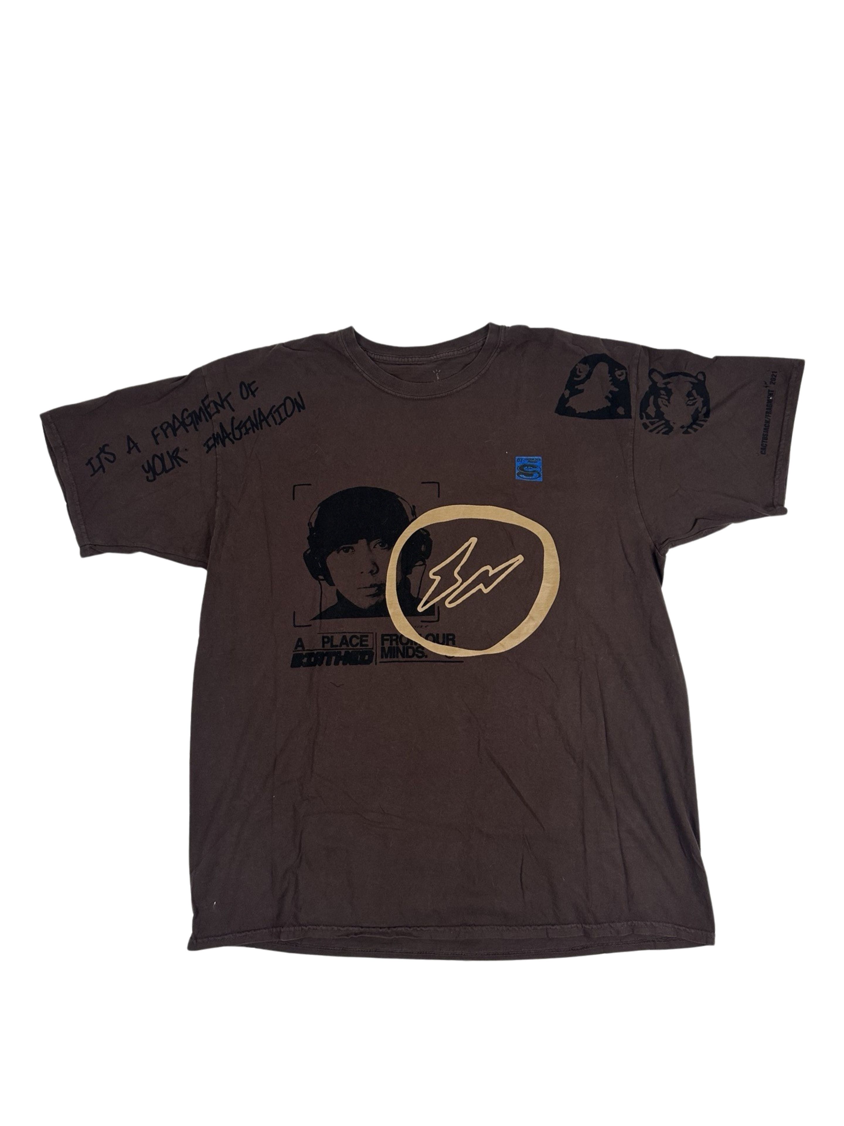 image of Fragment Design Fragment Travis Scott Cactus Jack Shirt in Brown, Men's (Size 2XL)