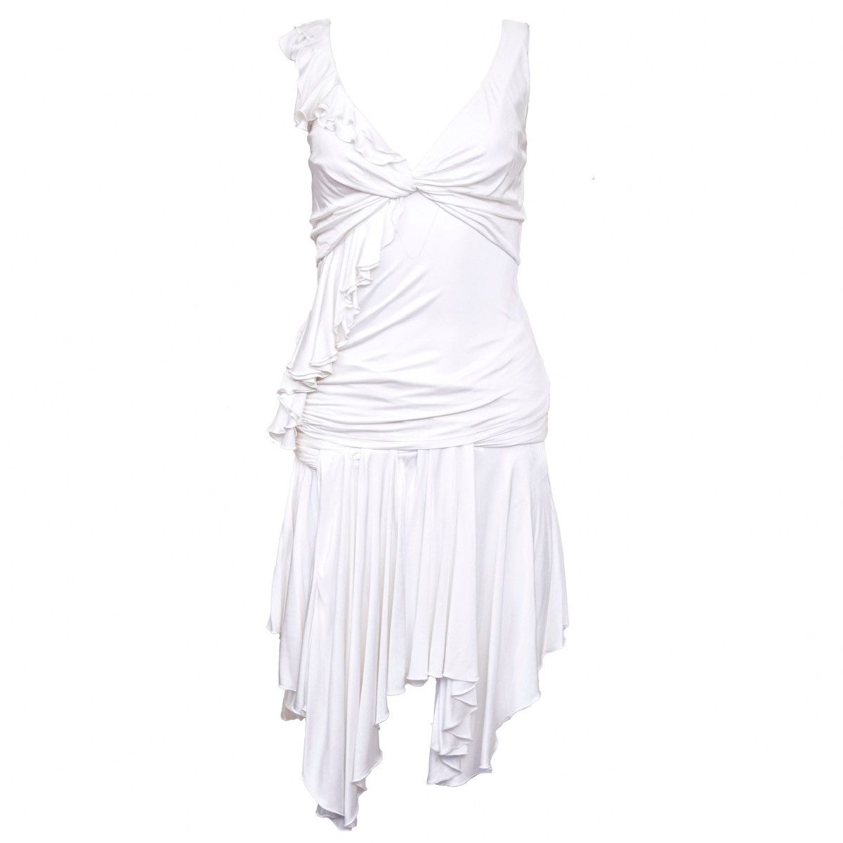 Versace Versace White Asymmetric Two-Piece Set Size M / US 6-8 / IT 42-44 - 1 Thumbnail