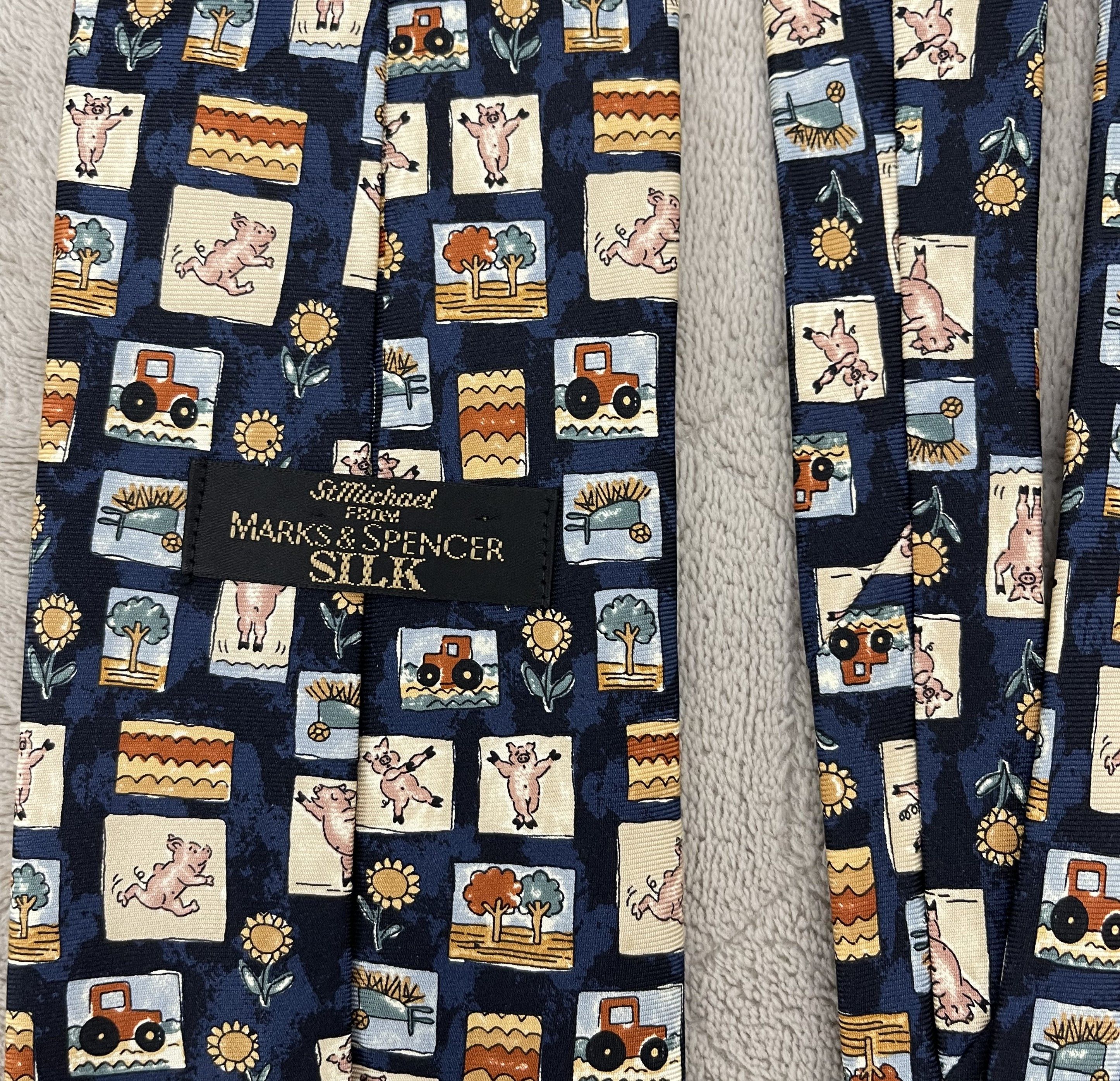 Marks & Spencer × Vintage Marks And Spencer Vintage Tie Size ONE SIZE - 3 Thumbnail
