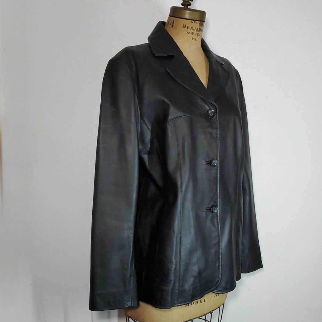 Black Rivet Black Rivet Size XL Jacket Leather Blazer Button Down Coat Size XL / US 12-14 / IT 48-50 - 5 Thumbnail
