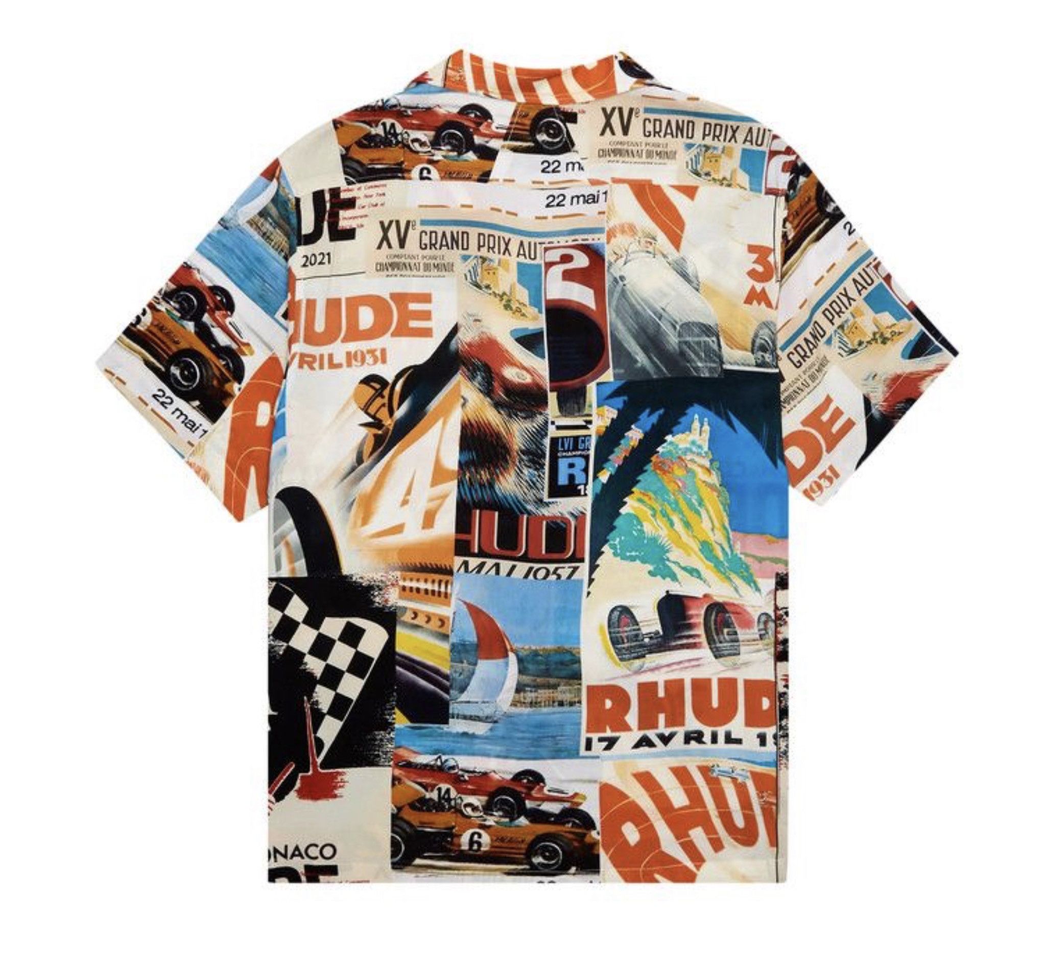Rhude Rhude Cashmere Script Shorts & Poster Button Up Size US S / EU 44-46 / 1 - 5 Thumbnail