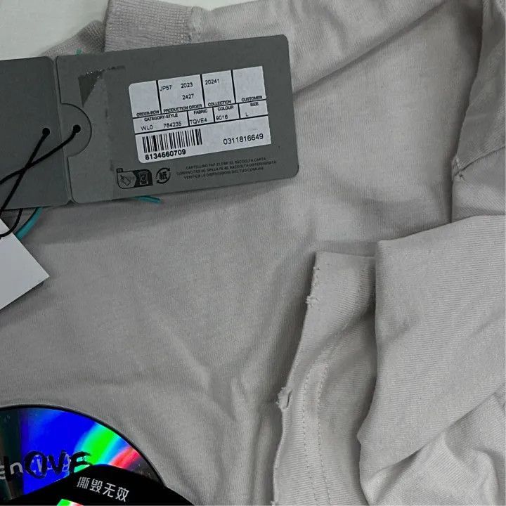 Balenciaga Balenciaga Balenciaga Unisex Short Sleeve TShirt with CD P Size US L / EU 52-54 / 3 - 3 Thumbnail