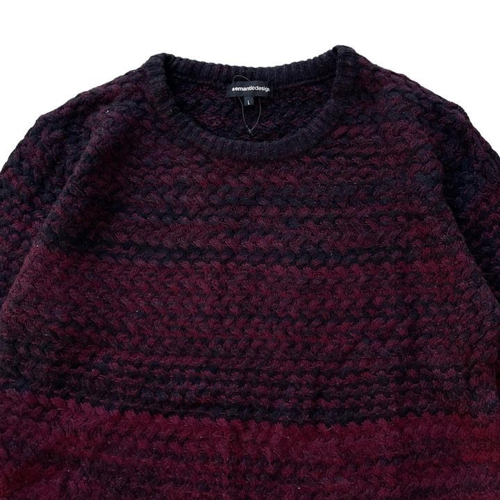 Japanese Brand × semanticdesign Sematic Design Mohair Knitted Grunge Style Size US L / EU 52-54 / 3 - 4 Thumbnail