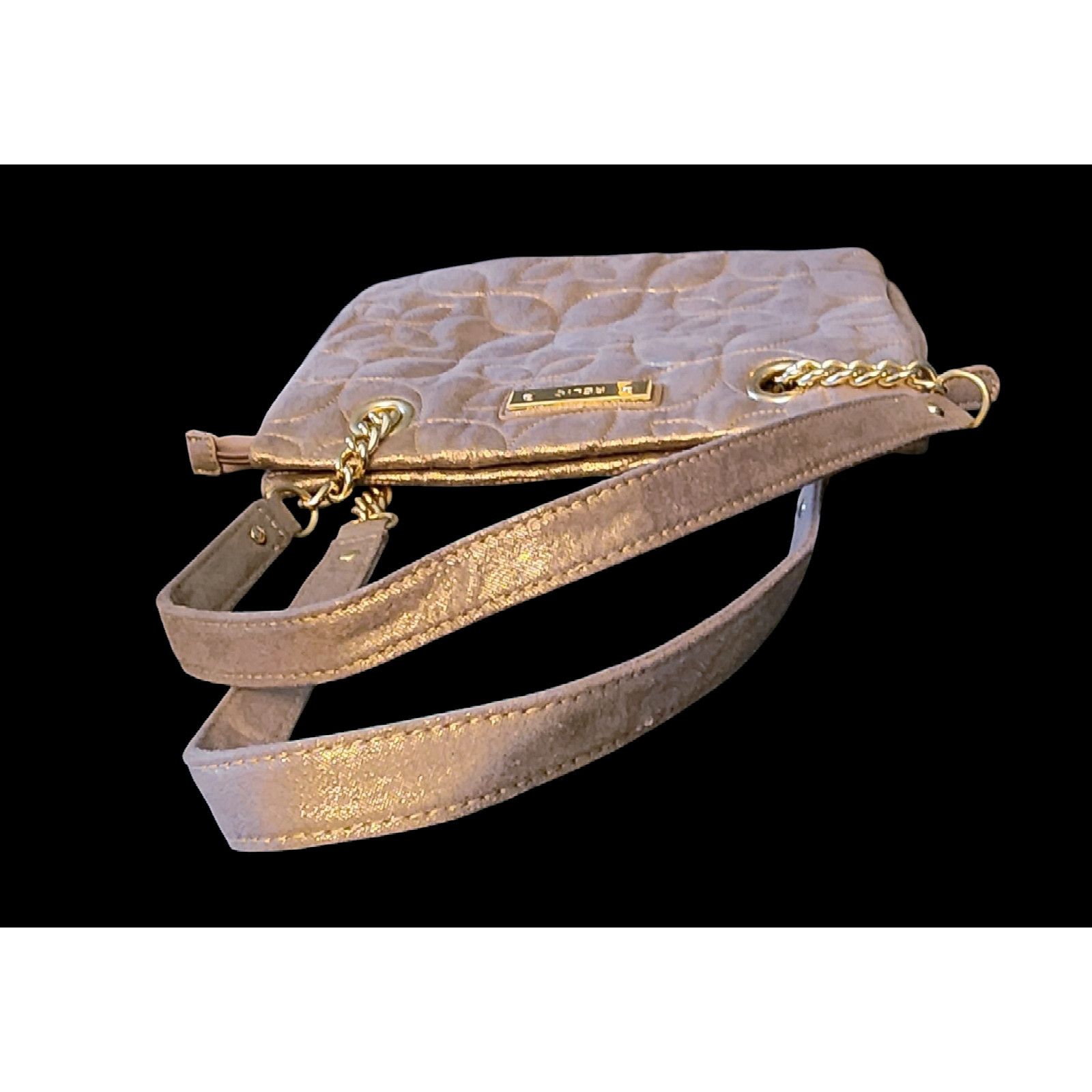 Relic Relic by Fossil Gold Metallic Fabric Medium Shoulder Bag Size ONE SIZE - 10 Thumbnail
