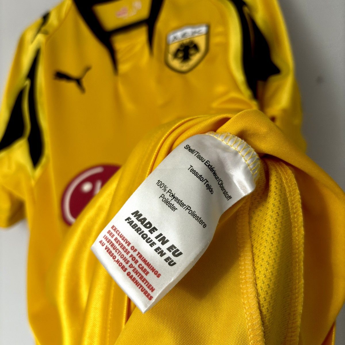 Puma × Vintage 2007 2008 AEK Athens Greece Puma Home Soccer Jersey Shirt EU Size US M / EU 48-50 / 2 - 6 Thumbnail