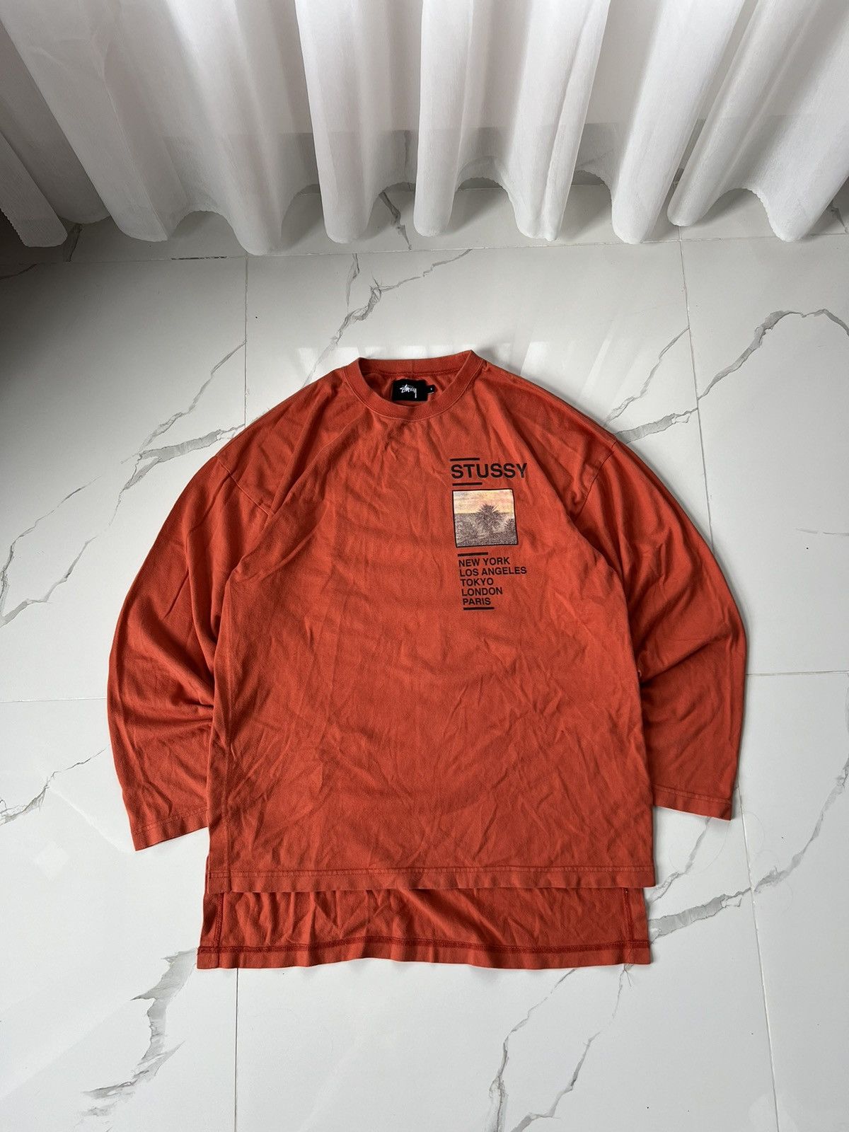 Stussy × Vintage 90's STUSSY RETRO BIG LOGO Y2K LONGSLEEVE SHIRT Size US M / EU 48-50 / 2 - 1 Thumbnail