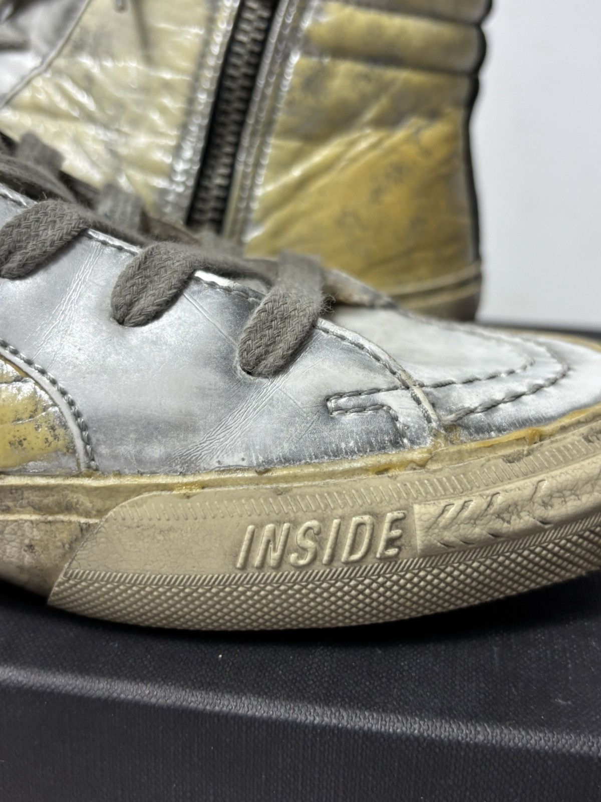 Golden Goose Golden Goose Slide leather sneakers Size US 9 / IT 39 - 8 Thumbnail