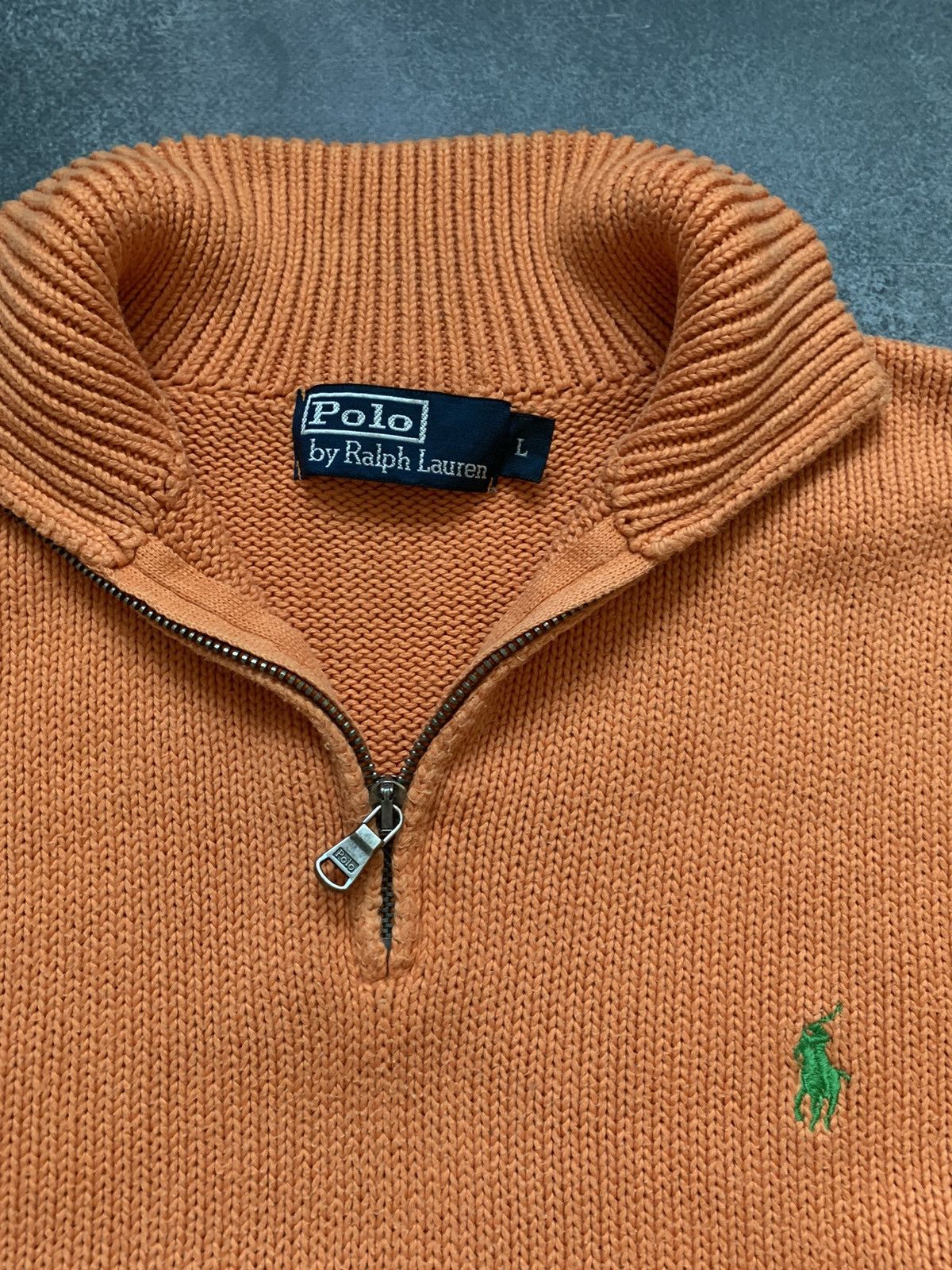 Polo Ralph Lauren × Vintage Vintage Polo Ralph Lauren Zip 1/4 Sweater Old Money Y2K Size US L / EU 52-54 / 3 - 4 Thumbnail