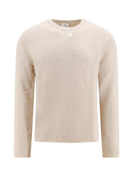 Courreges COURREGES Men Sweater 124MPU137FI0053 1004 Beige Size US L / EU 52-54 / 3 - 1 Thumbnail