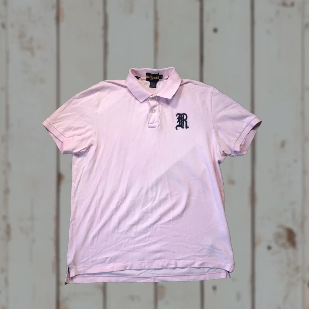 Ralph Lauren Ralph Lauren Rugby Polo Shirt Mens XL Pink Embroidered R Short Sleeve Classic Casual Size US XL / EU 56 / 4 - 1 Thumbnail