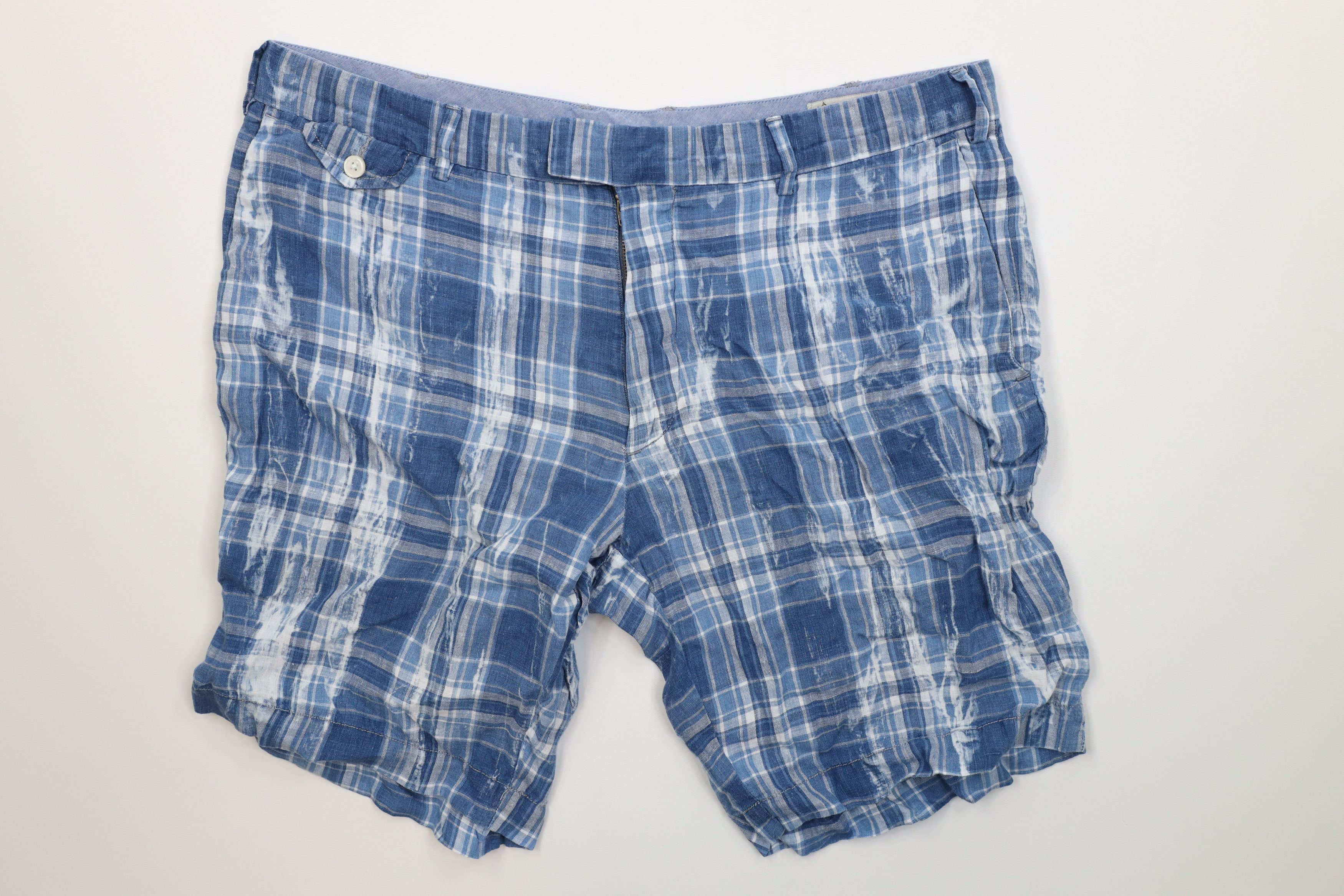 Ralph Lauren Vintage Ralph Lauren India Madras Linen Chino Shorts Size US 36 / EU 52 - 1 Thumbnail