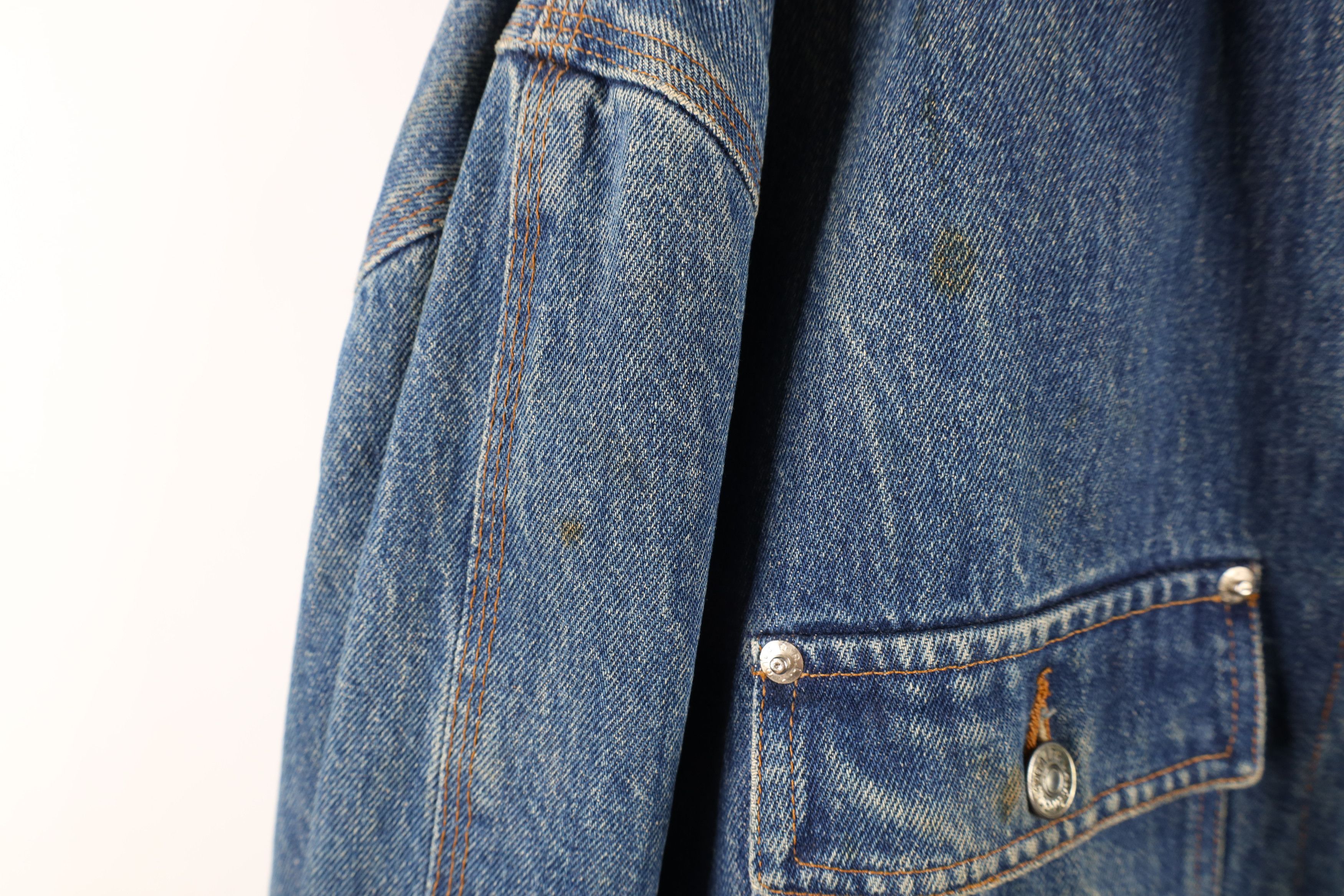 Ralph Lauren × Vintage Vintage 90s Ralph Lauren Dungarees Denim Trucker Jacket Size US XL / EU 56 / 4 - 8 Thumbnail