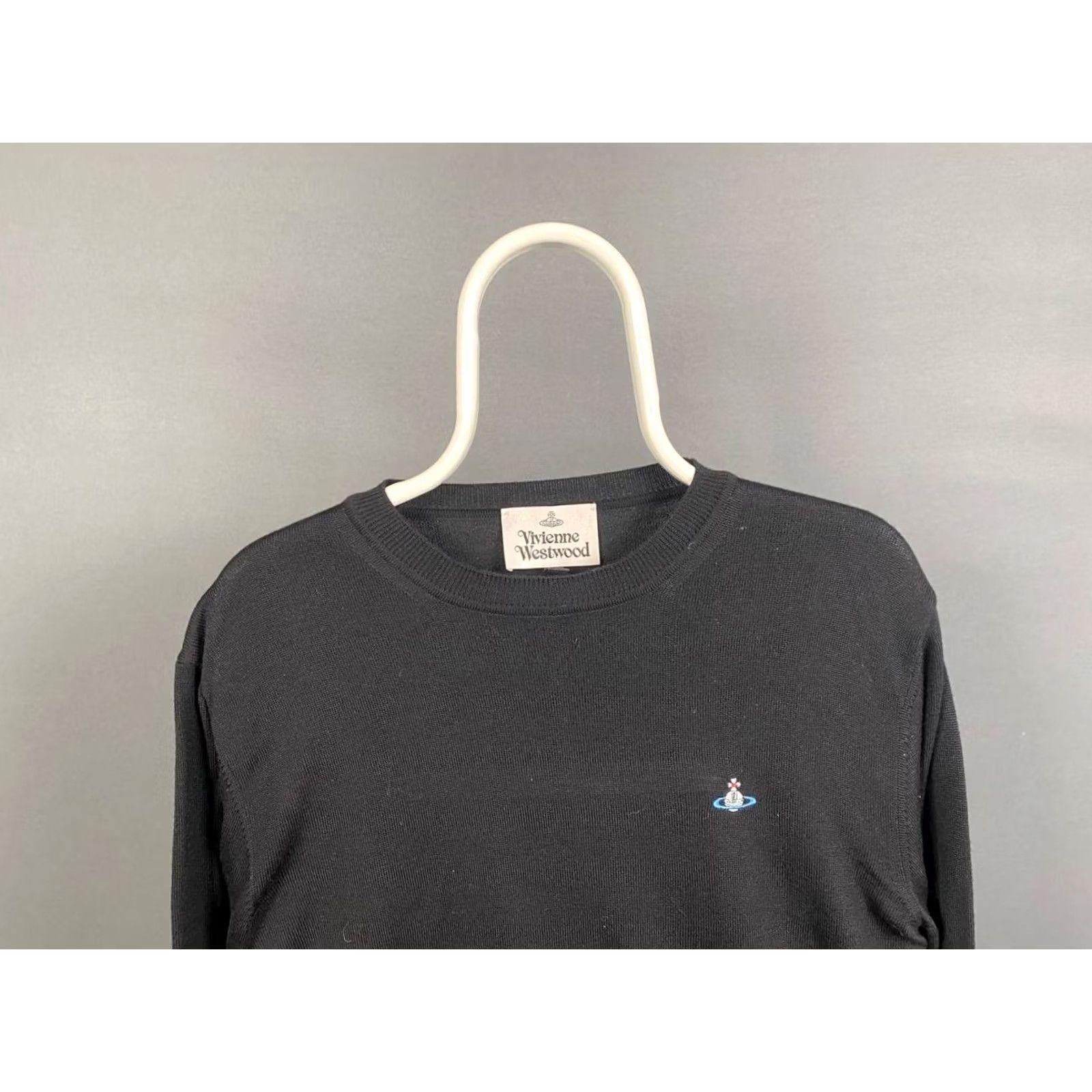 Vivienne Westwood Vivienne Westwood Mens Knit Sweater Black Crew Neck Pullover M Long Sleeve Pullover Knit Size US M / EU 48-50 / 2 - 5 Thumbnail