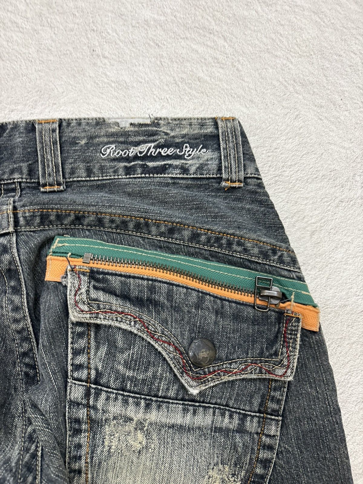Kapital 2000s Rootthree destroy wash denim kapital style Size US 30 / EU 46 - 9 Thumbnail