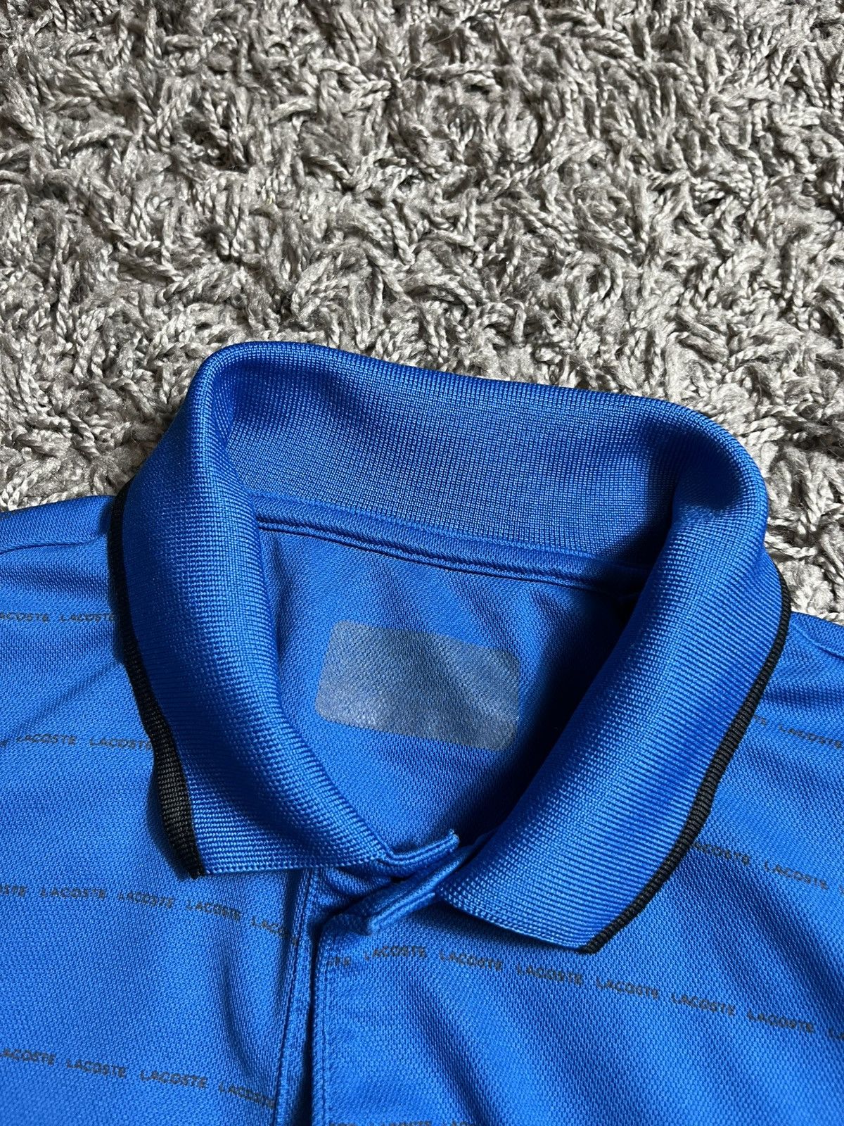 Lacoste × Vintage LACOSTE SPORT VINTAGE 2000s MONOGRAM LINES LOGO POLO SHIRT Size US S / EU 44-46 / 1 - 4 Thumbnail